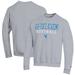 Men's Champion Gray Air Force Falcons Softball Stack Pullover Crewneck Sweatshirt