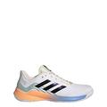 adidas Men's Novaflight Sustainable Volleyball Shoe, White/Black/Beam Orange, 7