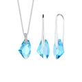 Elli - Galactic Kristalle 925 Sterling Silber Schmuck-Set Damen