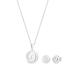 Nenalina - Spirale Basic Ohrstecker Halskette 925er Silber Schmuck-Set Damen