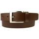 Mens Quality Leather Belt Made in UK, Brown, 34-38, M