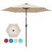 Greene Home 108" Led Lighted Patio Market Sunbrella Umbrella Metal | 90 H x 108 W x 108 D in | Wayfair HW722-108LEDUM-BE