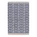 Blue/White 60 x 0.25 in Area Rug - LOOMY Up & Down Geometric Handmade Handwoven Jute/Area Rug Cotton/Jute & Sisal | 60 W x 0.25 D in | Wayfair