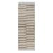 White 31 x 0.25 in Area Rug - LOOMY Runner Striped Handmade Kilim Jute Ivory/Beige Area Rug Jute & Sisal | 31 W x 0.25 D in | Wayfair