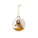 PetOrama Pet Portrait Christmas Ball Ornaments - Basset Hound Glass, Silicone in Blue/White | 11 H x 11 W x 3.5 D in | Wayfair BH00012