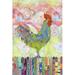 Rosalind Wheeler Rooster On A Fence I Canvas | 12 H x 8 W x 1.25 D in | Wayfair D29861D76F2845A99D988A81D4D296E5