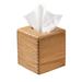 Loon Peak® Clayt Premium Grade Teak Tissue Box Cover Manufactured Wood in Brown | 5.63 H x 5.25 W x 5.25 D in | Wayfair