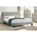 Wildon Home® Braylea Low Profile Platform Bed Upholstered/Polyester in Gray/White | 36 H in | Wayfair C6C0D412A3754F9B81BD821E9DEF8AFD