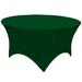 Eider & Ivory™ 5Ft, 6Ft Round Spandex Tablecloth Tight Fitted Stretch Table Cover For Dining Wedding Banquet Party in Green | Wayfair