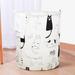 Red Barrel Studio® Laundry Hamper Fabric in Gray/Pink/White | 19.6 H x 15.7 W x 15.7 D in | Wayfair B020C3757DAC4B95ACF3E53FFB66462D