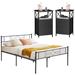 Lark Manor™ Alsa Metal Bedroom Set Wood/Metal in Black | 35 H x 60 W x 80 D in | Wayfair D6F74E61C7B442BA8563E4BB9C1CFEBB