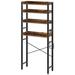 17 Stories 23.6" W x 66" H x 9.4" D Free-Standing Over-the-Toilet Storage in Black | 66 H x 23.6 W x 9.4 D in | Wayfair