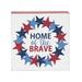 Trinx Dissie Home of the Brave Shelf Block in Blue/Red | 4.75 H x 1.5 W x 4.75 D in | Wayfair 3B870665597E4946915F4C148C255BD0