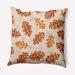 Red Barrel Studio® Retro Leaves Decorative Throw Pillow Square Down/Feather/Polyester in Brown | 26 H x 26 W x 8 D in | Wayfair