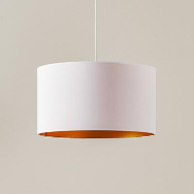 Hängelampe Roller Duolla, dimmbar, weiß / opal, für Wohn- / Esszimmer, Textil / Stoff / Seide, Modern, Pendelleuchte Image