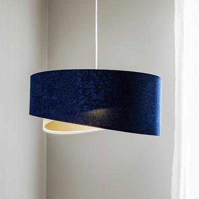 Hängelampe Vivien Maco Design, dimmbar, blau, für Wohn- / Esszimmer, Textil / Stoff / Seide, Modern, Pendelleuchte Image