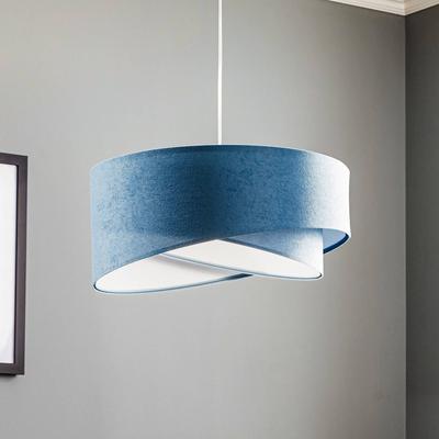 Hängelampe Vivien Maco Design, dimmbar, blau, für Wohn- / Esszimmer, Textil / Stoff / Seide, Modern, Pendelleuchte Image