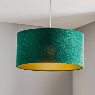 Hängelampe Salina Maco Design, dimmbar, grün, für Wohn- / Esszimmer, Textil / Stoff / Seide, Modern, Pendelleuchte Image