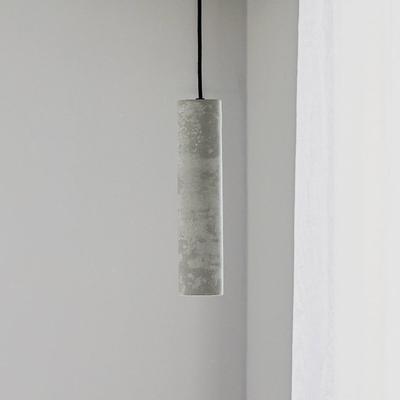 Hängelampe Tube SOLLUX LIGHTING, dimmbar, alu / grau / zink, für Wohn- / Esszimmer, Beton, Modern, Pendelleuchte Image