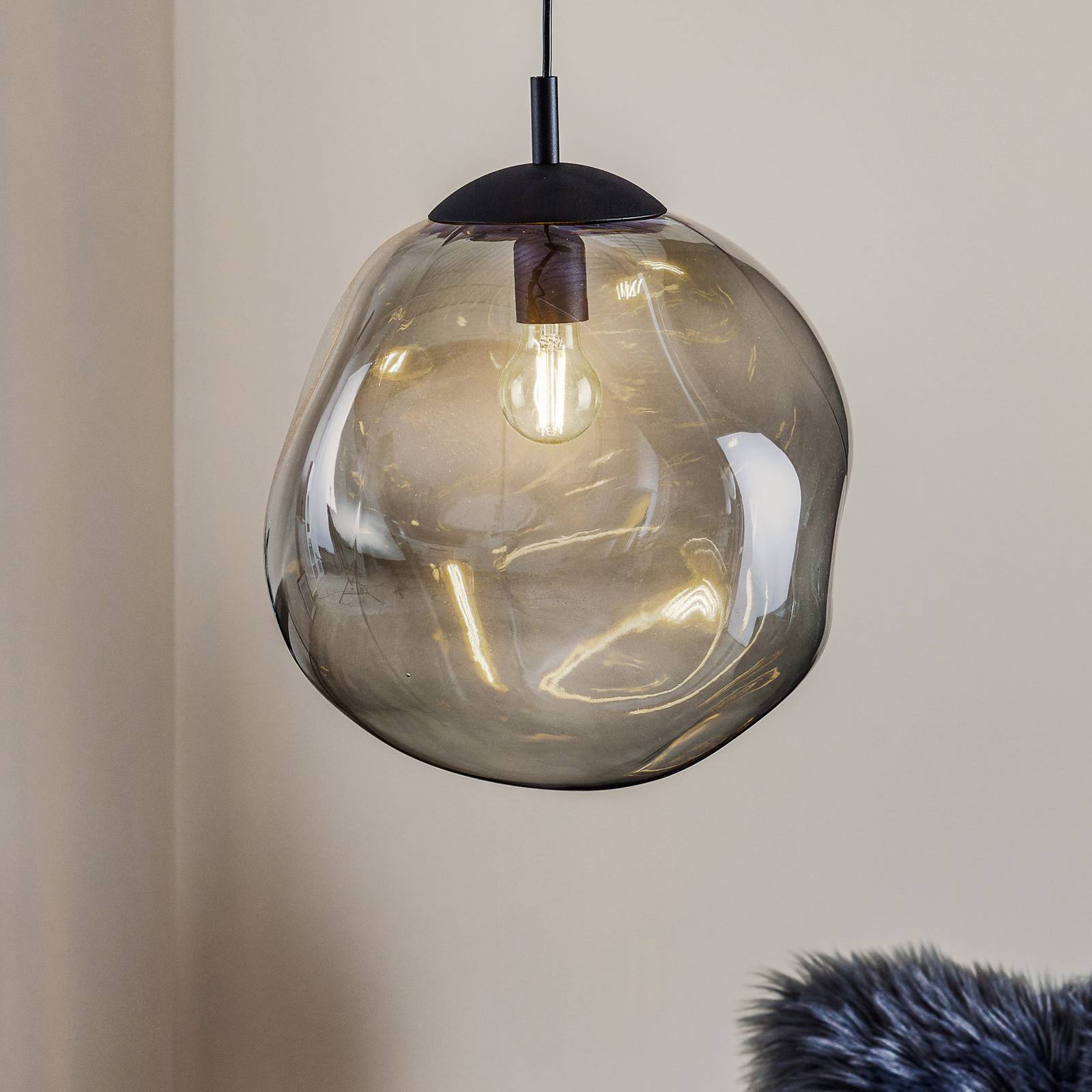 Glas Hängelampe Sol TK Lighting, dimmbar, klar / transparent, für Wohn- / Esszimmer, Glas, Modern, Pendelleuchte