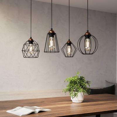 TK Lighting Hängeleuchte Galaxy mit vier Käfig-Schirmen Image