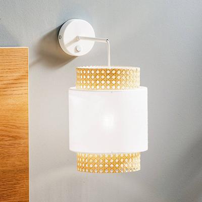 Wandlampe Boho TK Lighting, dimmbar, weiß / opal, für Wohn- / Esszimmer, Textil / Stoff / Seide, Modern, Wandleuchte, Wandlampe Innen Image