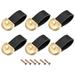 Drawer Knobs, 3.15" 6Pcs Leather Dresser Handles Door Pulls Cupboard Pull, Black