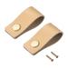 Drawer Knobs, 2.56" 2Pcs Leather Dresser Handle Door Pulls Cupboard Pull, Beige