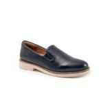 Wide Width Women's Whistle Flat by SoftWalk in Navy (Size 10 W)