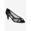 Extra Wide Width Women's Picaboo Pump by Easy Street in Black Suede (Size 10 WW)