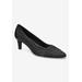 Women's Nobel Pump by Easy Street in Black Satin (Size 10 M)