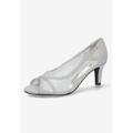 Women's Picaboo Pump by Easy Street in Silver Glitter (Size 7 M)