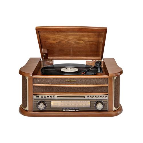 "Radio ""Musikcenter"" Radios braun CD-Player Plattenspieler Radio Retro UKW-Radio Radios Elektroartikel"