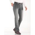 Thermojeans CASUAL LOOKS Gr. 42, Normalgrößen, grau (grey, denim) Damen Jeans 5-Pocket-Jeans Straight-fit-Jeans