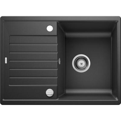 Granitspüle BLANCO "ZIA 45 S Compact", grau (anthrazit), B:50cm H:19cm T:68cm, Verbundwerkstoff, Küchenspülen, erhältlich in mehreren Farben
