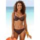 Bügel-Bikini-Top S.OLIVER "Rome" Gr. 36, Cup C, braun Damen Bikini-Oberteile Ocean Blue