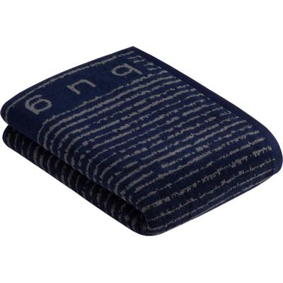 Duschtuch BUGATTI "Tiago", blau (marine blau), B:67cm L:140cm, Walkfrottee, Obermaterial: 100% Baumwolle, Handtücher (Packung), besonders saugfähig Image