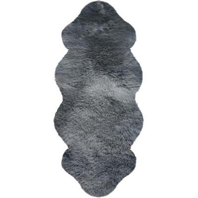 Fellteppich HEITMANN FELLE "Lammfell KK 1,5 - Premium Qualität" Gr. 41, grau, B:68cm H:70mm L:140cm, Lammfell, Teppiche, echtes Austral. Lammfell, besonders weich, auch ideal als Bettvorleger Image