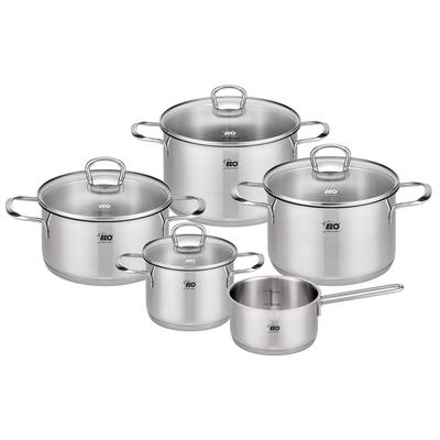 Topf-Set ELO "Jaspis", silber (silberfarben), Töpfe, Induktion Image