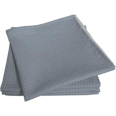 Stoffserviette ADAM "Uni Light Collection" Gr. 1, blau (rauchblau), B:30cm L:30cm, Obermaterial: 73% Leinen, 27% Baumwolle, Servietten