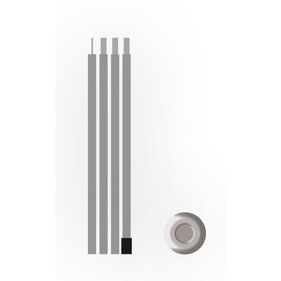 Zeltstange BENT "Bent Steel pole", silber (silberfarben), ZeltstangenB:1,9cm H:180cm L:1,9cm Ø:0,19cm, Stahl, B:1,9cm H:180cm L:1,9cm Ø:0,19cm