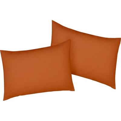 Kissenbezug BELLANA "Mako-Jersey-Exclusiv", orange (papaya), B:60cm L:40cm, Baumwolle, Obermaterial: 100% Baumwolle, Kissenbezüge, aus reiner Baumwolle Image