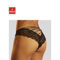 Tanga-Ouvert PETITE FLEUR GOLD Gr. 48/50, 2 St., schwarz Damen Unterhosen Ouverts