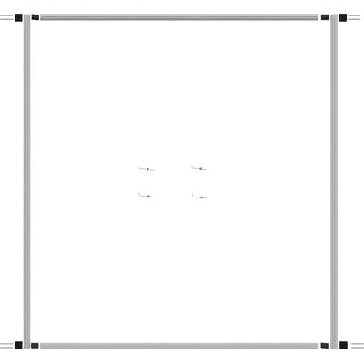 HECHT INTERNATIONAL Insektenschutz-Fensterrahmen "MASTER SLIM" Insektenschutzgitter weißanthrazit, BxH: 130x150 cm Gr. B/H: 130 cm x 150 cm, weiß (rahmen: gewebe: anthrazit) Fliegengitter