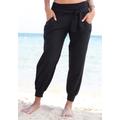 Strandhose BUFFALO Gr. 38, N-Gr, schwarz Damen Hosen Strandhosen Bestseller