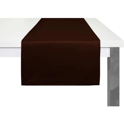 Tischläufer WIRTH "NEWBURY" Gr. 1, braun, B:50cm L:150cm, Polyester, Baumwolle, Tischdecken