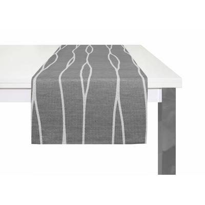 Tischläufer WIRTH "DALLAS" Gr. 1, schwarz, B:40cm L:150cm, Kunstfaser, Tischdecken