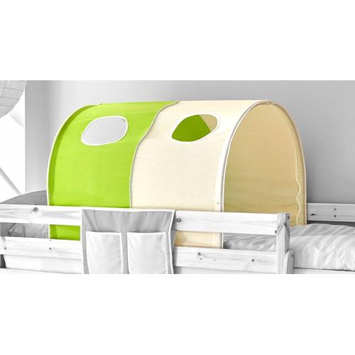 Betttunnel TICAA Spieltunnel Gr. B/H/L: 89 cm x 75 cm x 100 cm, grün (grün, beige) Kinder Betttunnel Bett-Zubehör Zubehör für Kinderbetten Spieltunnel
