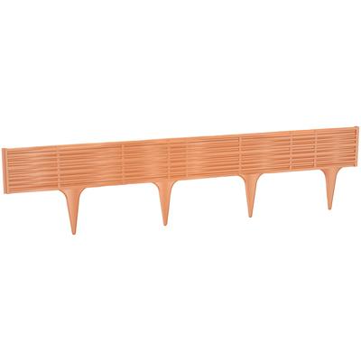 Palisade PROSPERPLAST, orange (terracotta), H:18,7cm T:0,2cm, Kunststoff, Beeteinfassungen, Paket 5 Stück für 390 cm Länge Image