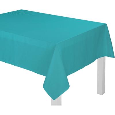 Tischdecke ADAM "Uni Collection" Gr. 1, blau (türkis), B:80cm L:80cm, Bio-Baumwolle, Tischdecken Image